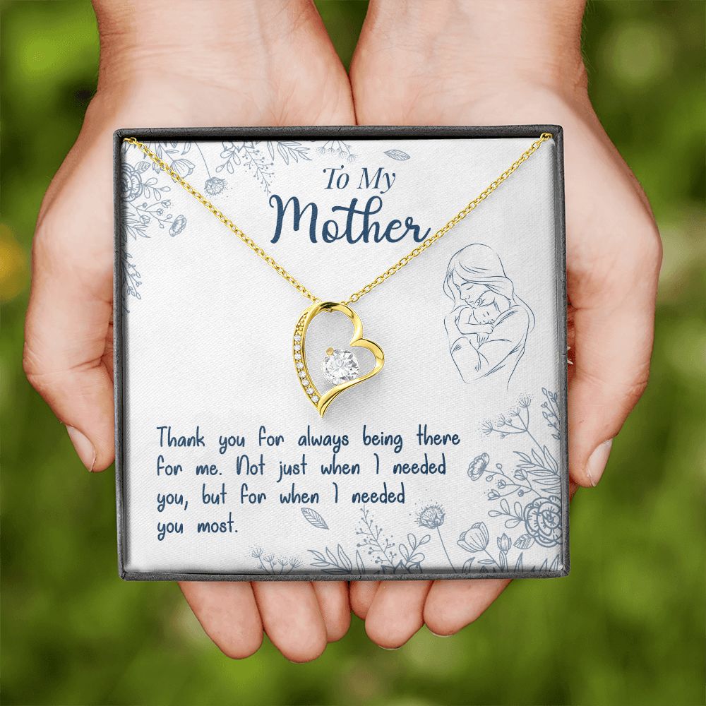 To My Mom Necklace Pendant Gift From Daughter Necklace I Needed You Most Gift For To Mom Happy Mother's Day Mother In Law Gift On Birthday Anniversary Gift 30821 Forever Love Necklace