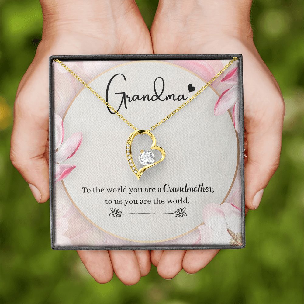 To My Grandma Necklace, Gift for Grandmother Necklace, Mothers Day Gift For Grandma Nana, Grandma Jewelry From Grandchildren GrandKids , Jewelry Box Gift For Grandma Grandmother8 Forever Love Necklace