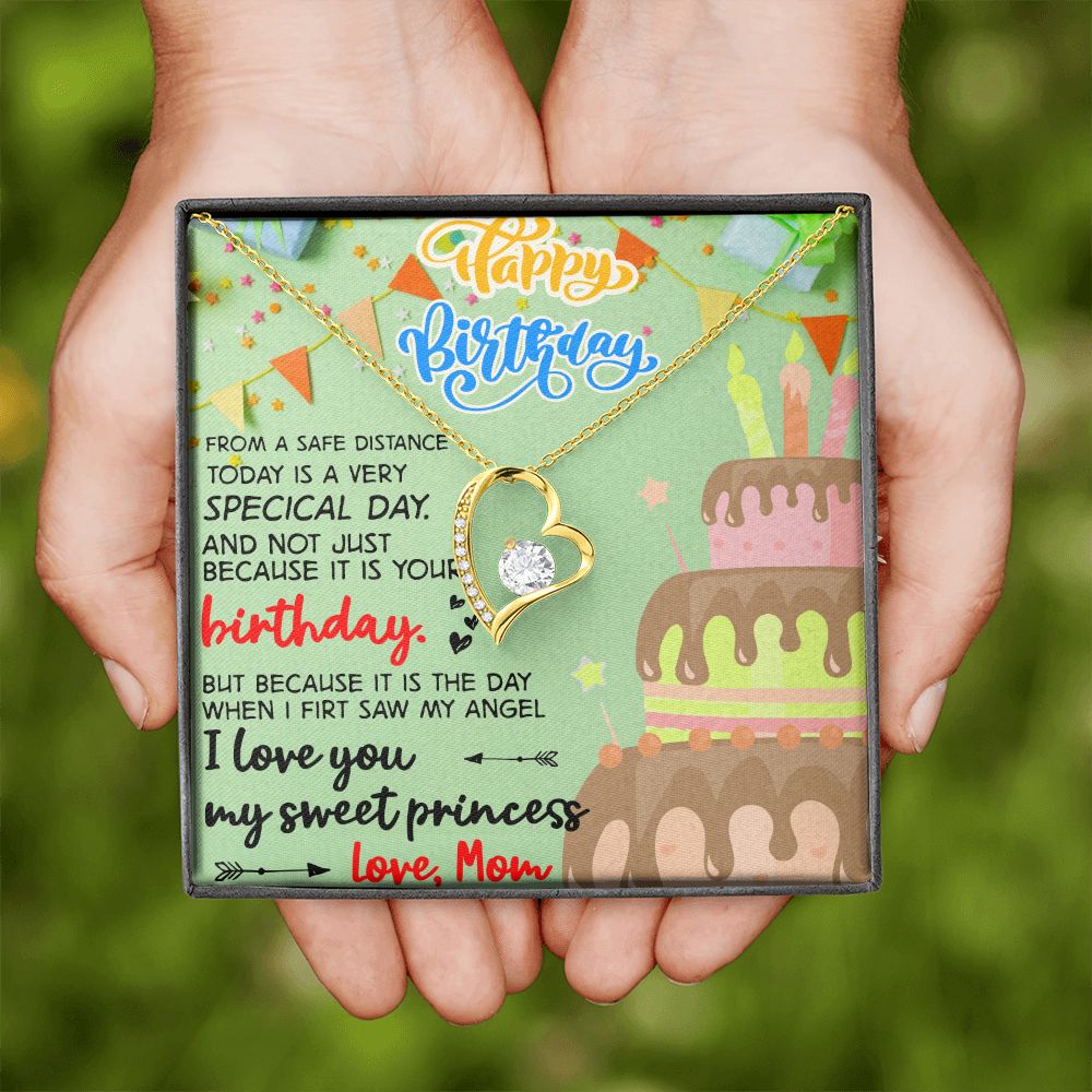 Mother Daughter Gift Ideas, To My Daughter Gift Necklace from Mom, Jewelry Pendant Present for Daughter, Birthday Christmas Gift Graduation Gifts for Daughters, Mother and Daughter Necklace 31 Forever Love Necklace