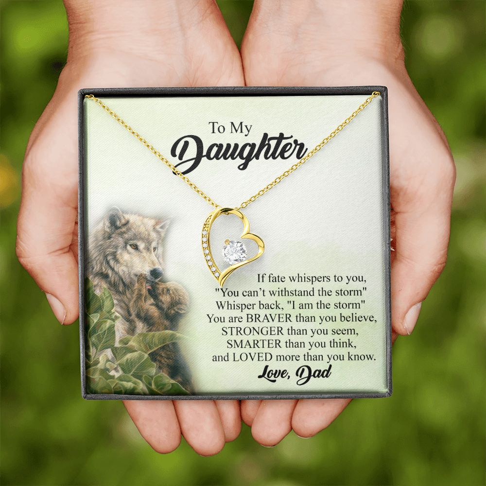 Mother Daughter Gift Ideas, To My Daughter Gift Necklace from Mom, Jewelry Pendant Present for Daughter, Birthday Christmas Gift Graduation Gifts for Daughters, Mother and Daughter Necklace 27 Forever Love Necklace