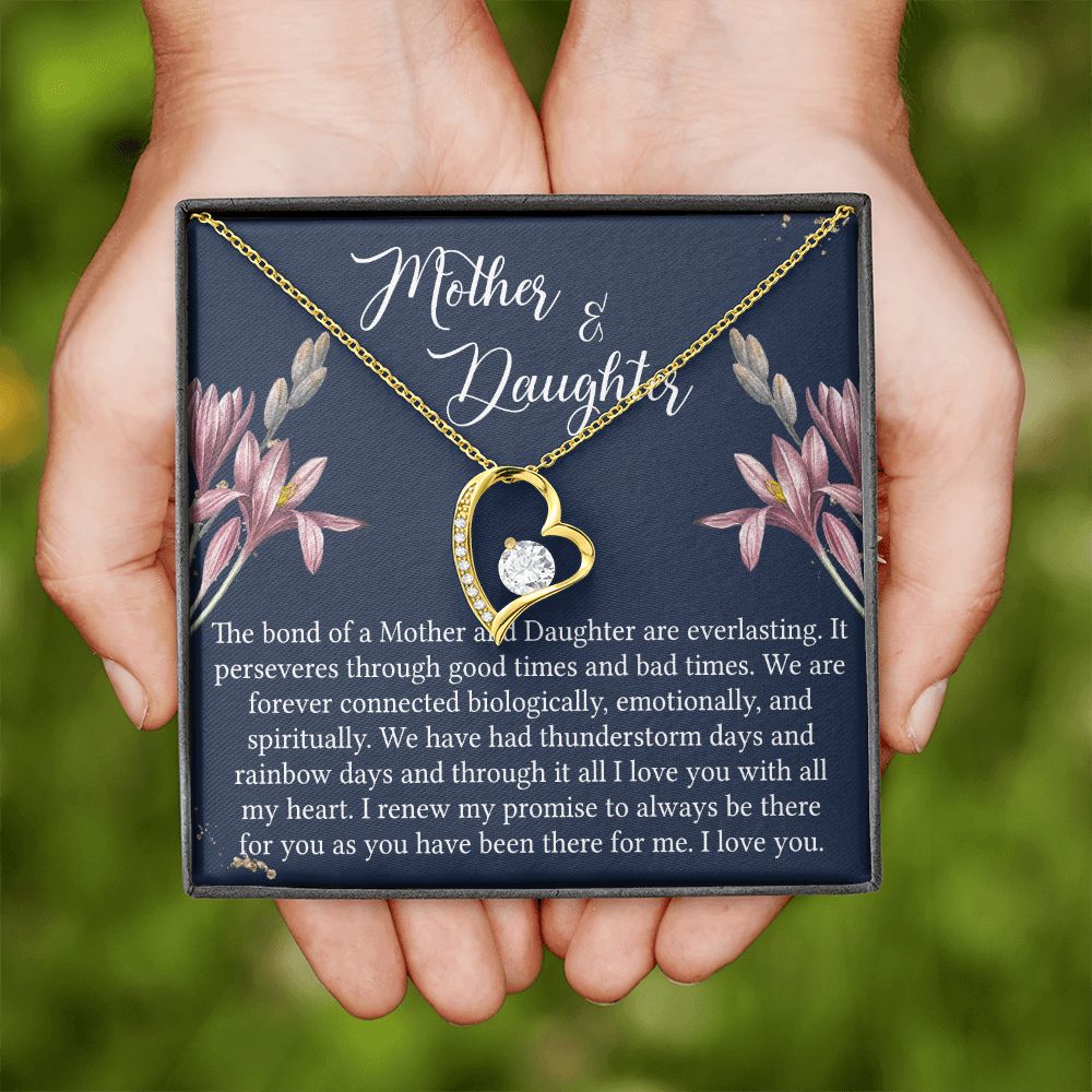 To My Mother Necklace Mom Bestfriend Best Mommy Mother In Law Stepmom For Mothers Day Birthday From Son Daughter Stepson Stepdaughter Necklace Gift Forever Love Necklace