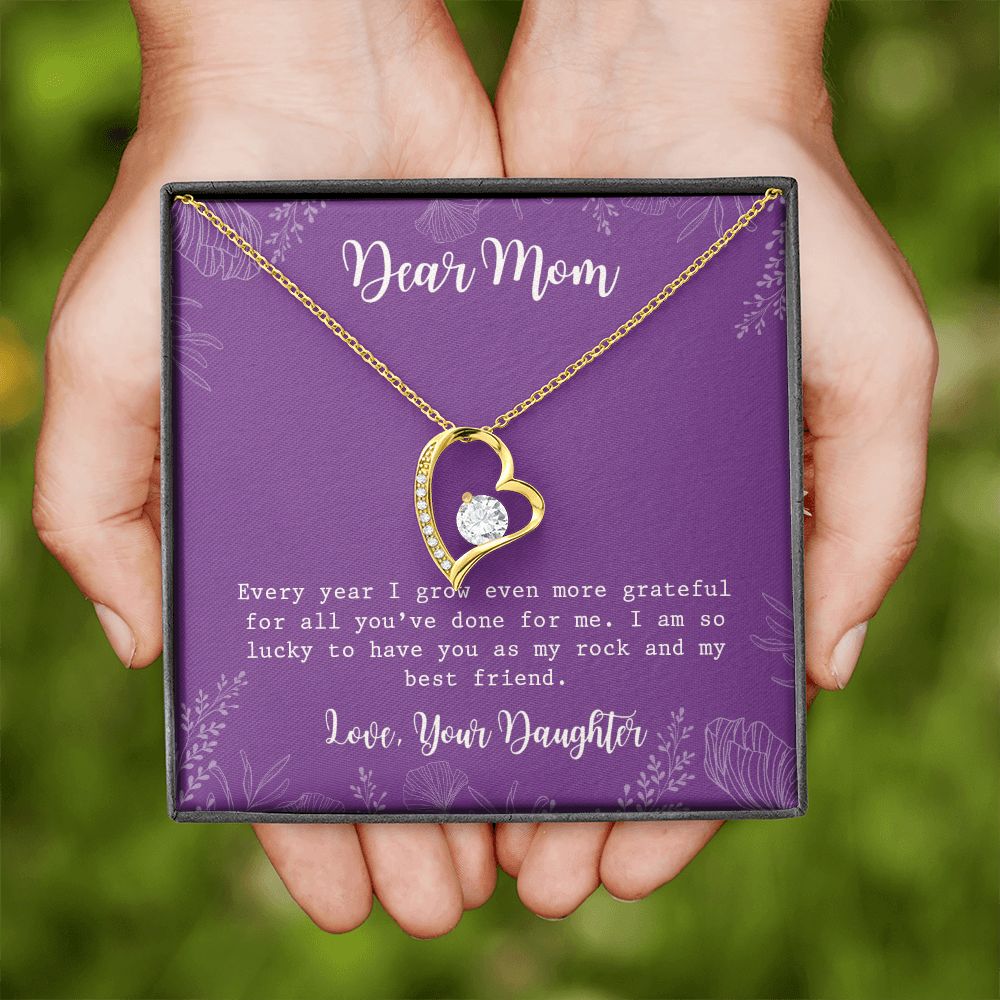 Mom Necklace Gifts for Mom from Daughter to Mom Gifts for Mothers Day from Daughter, To My Mom Necklace from Daughter to Mom Birthday Gifts Necklace with Message Card and Gift Box2234 Forever Love Necklace