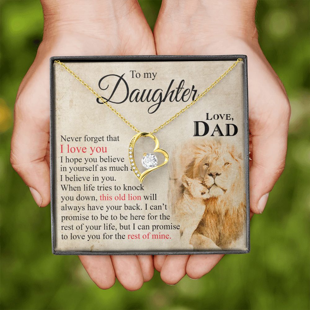 Mother Daughter Gift Ideas, To My Daughter Gift Necklace from Mom, Jewelry Pendant Present for Daughter, Birthday Christmas Gift Graduation Gifts for Daughters, Mother and Daughter Necklace 23 Forever Love Necklace