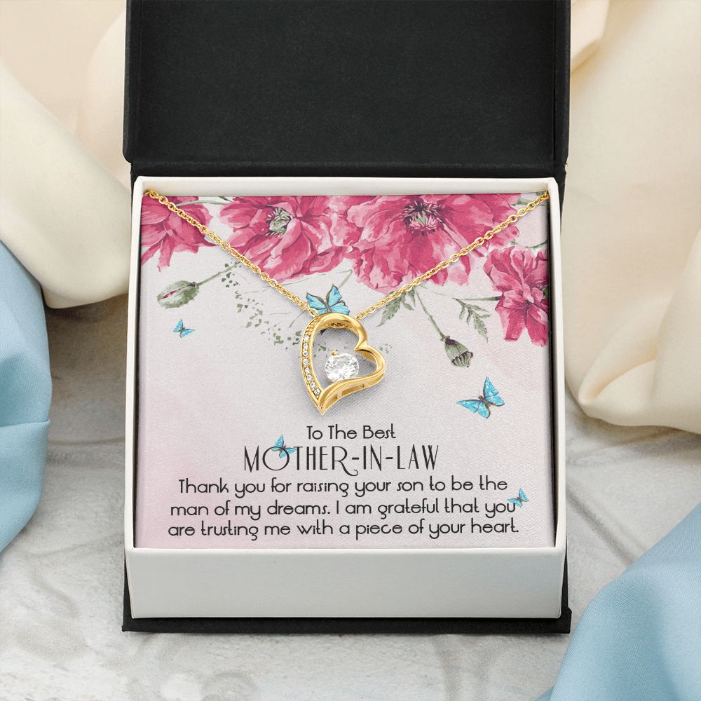 Mother in Law Necklace, Jewelry for Women, Future Mother in Law Gifts from Daughter in Law, Mother of Bride Gifts For Mother in Law, Birthday Gifts For Mother In Law From Daughter In Law1 Forever Love Necklace