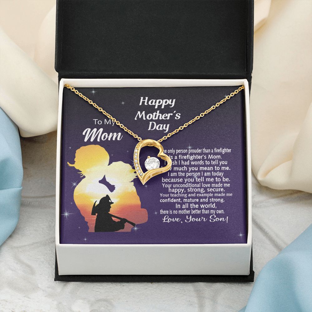 Mom Necklace Gifts for Mom from Daughter to Mom Gifts for Mothers Day from Daughter, To My Mom Necklace from Daughter to Mom Birthday Gifts Necklace with Message Card and Gift Box14 Forever Love Necklace