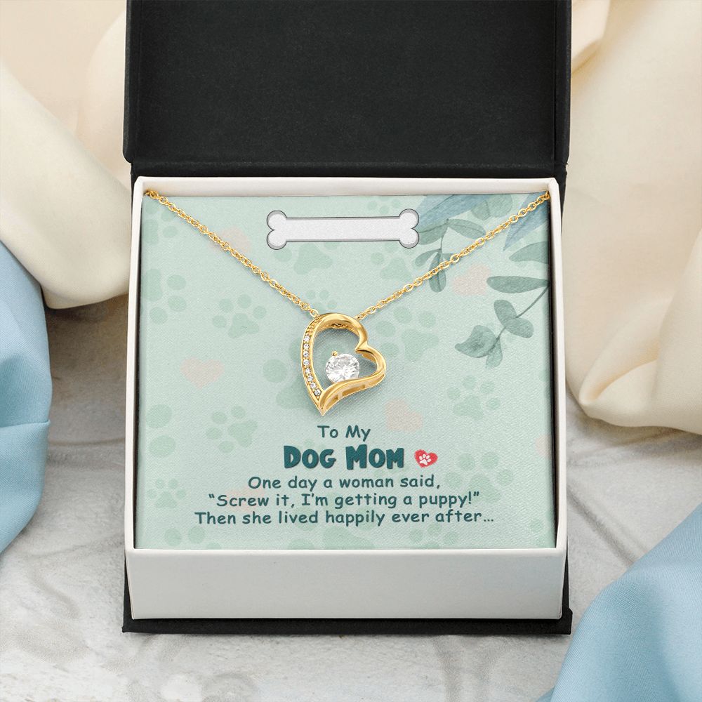 Love Knot Necklace, Dog Mom Gift For Mother's Day, Dog Mom Necklace For Women, Dog Mama Sentimental Gift, Dog Lover Gifts For Her, Unique1 Forever Love Necklace