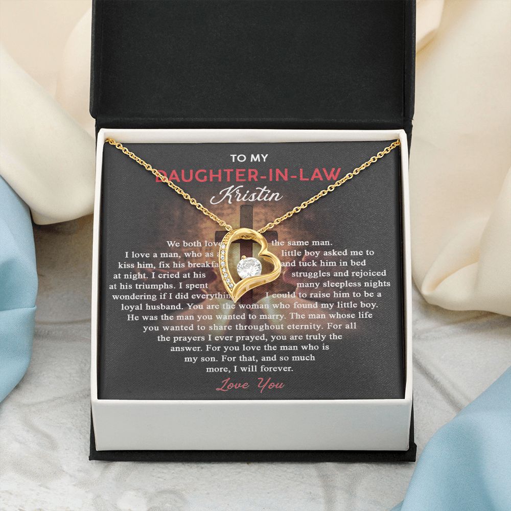 Daughter In Law Gifts Ideas, Daughter In Law Necklace, Gifts For Future Daughter In Law, Daughter In Law Birthday Gifts, Daughter-in-law Gifts From Mother In Law, Birthday Gifts For Daughter8 Forever Love Necklace