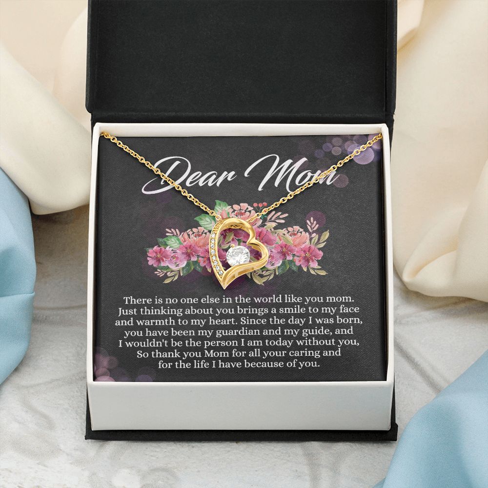 To My Mom Necklace, Mothers Day Gift From Daughter, Mom Gifts Idea, Mothers Day Necklace From Daughter, Mothers Day Gift From Son, Gift For Mom From Son, Mothers Day Jewelry Box Forever Love Necklace