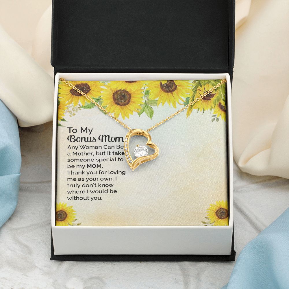 Mother Daughter Necklace as Daughter Gift from Mom, Mom Necklace as Christmas Gift for Mom from Son, Birthday Gift for Mother in Law Necklace, Bonus Mom Gifts for Step Mom Necklace3 Forever Love Necklace