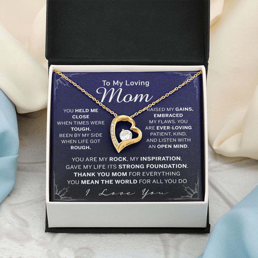 To My Mom Necklace, Gift For Mom, Mother's Day Gift from Daughter, Mom Jewelry Gift for Mothers Day, Birthday Gift for Mother, Moms Gift from Daughter Son, Necklace for Mom Mother Forever Love Necklace