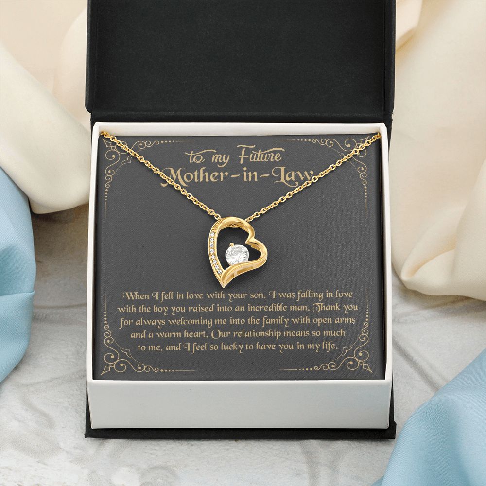 Mother in Law Necklace, Jewelry for Women, Future Mother in Law Gifts from Daughter in Law, Mother of Bride Gifts For Mother in Law, Birthday Gifts For Mother In Law From Daughter In Law10 Forever Love Necklace