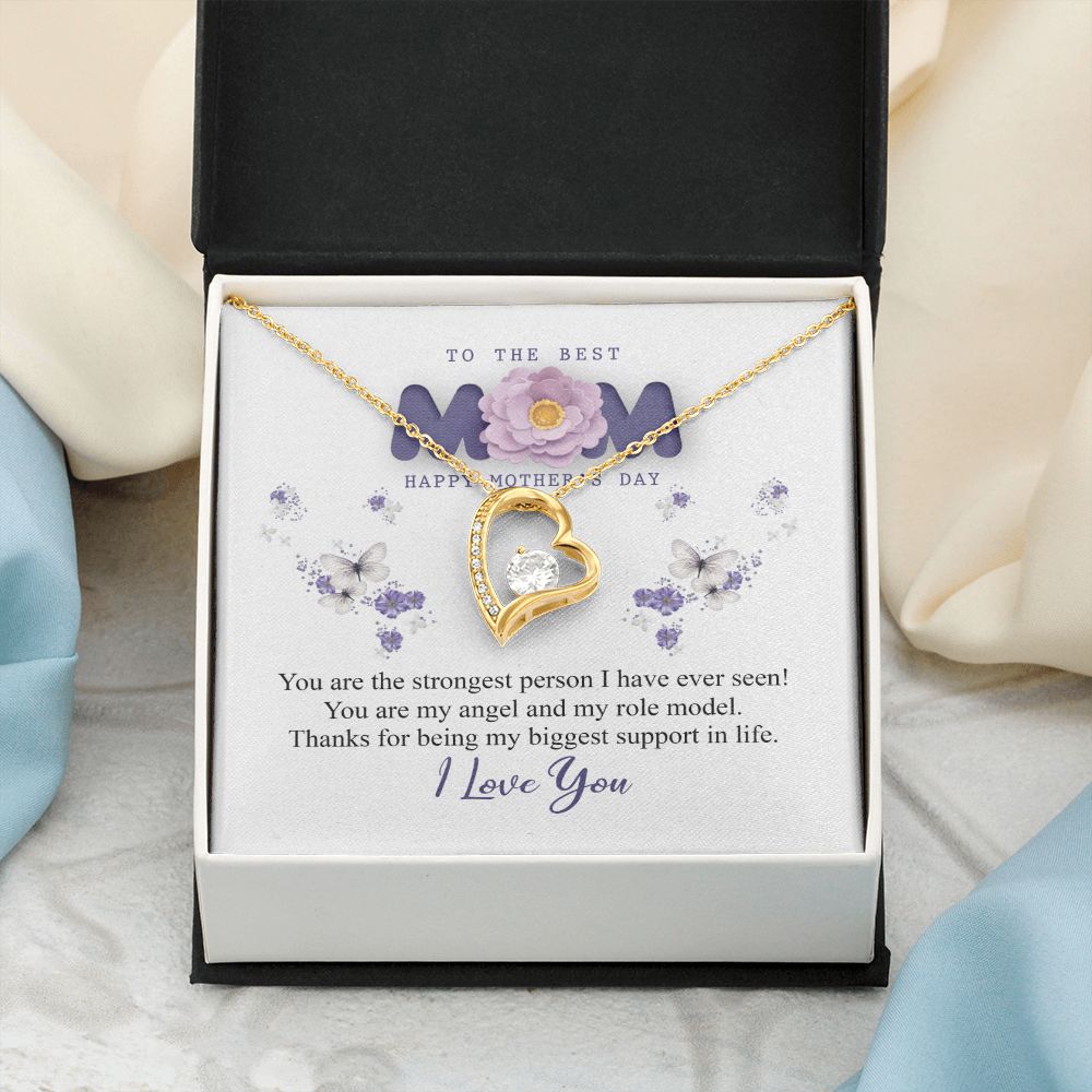 To The Best Mom Necklace, Best Mom Gifts, Mothers Day Gifts, Birthday Gift For Mom Forever Love Necklace