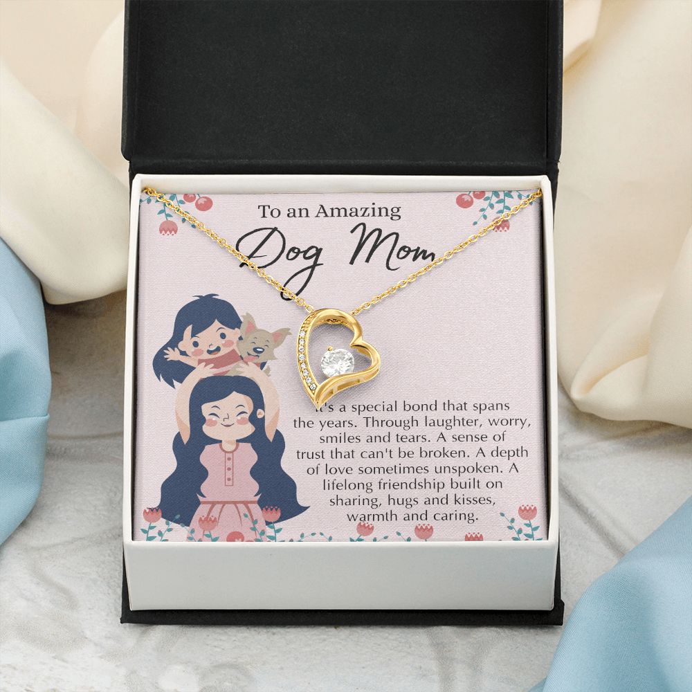 Love Knot Necklace, Dog Mom Gift For Mother's Day, Dog Mom Necklace For Women, Dog Mama Sentimental Gift, Dog Lover Gifts For Her, Unique Forever Love Necklace