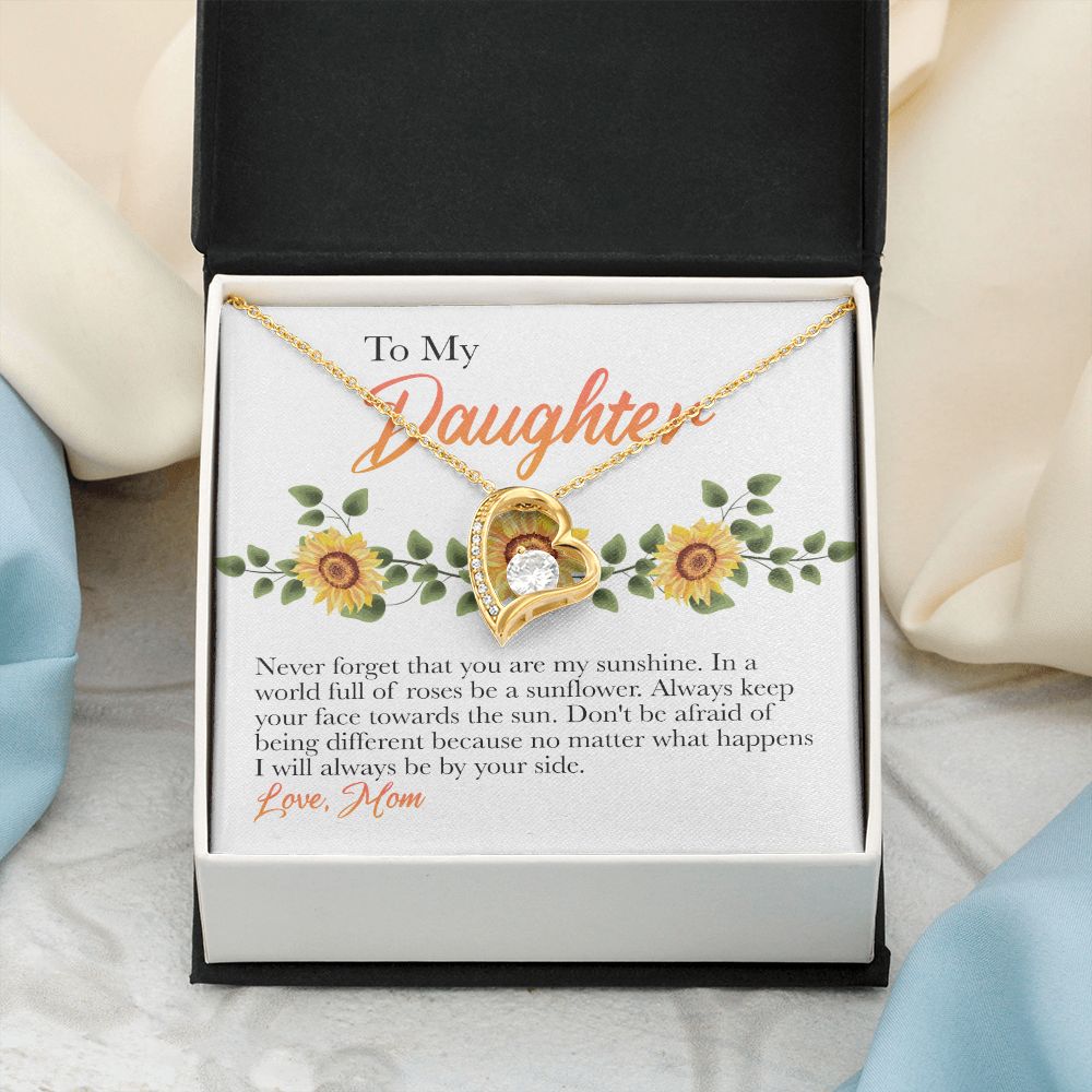 Mother Daughter Gift Ideas, To My Daughter Gift Necklace from Mom, Jewelry Pendant Present for Daughter, Birthday Christmas Gift Graduation Gifts for Daughters, Mother and Daughter Necklace 30 Forever Love Necklace
