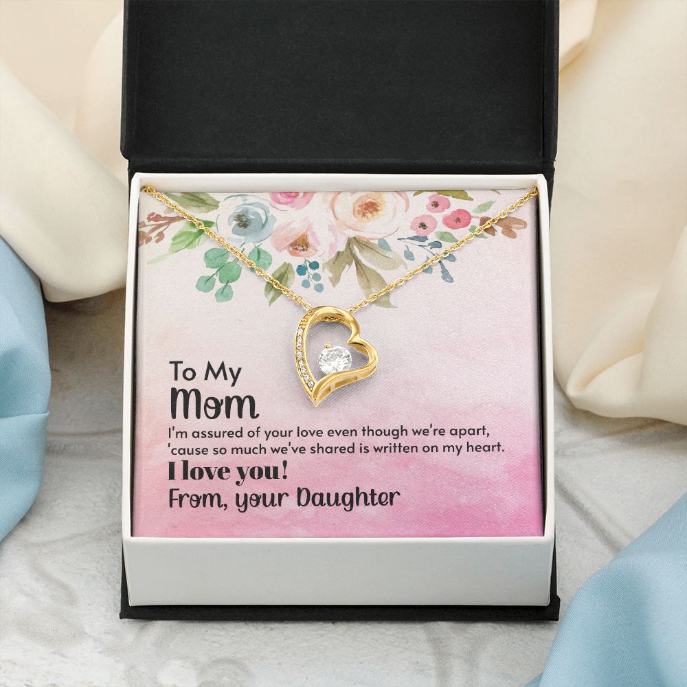 To My Mom Necklace, Gift For Mom, Mother's Day Gift from Daughter, Mom Jewelry Gift for Mothers Day, Birthday Gift for Mother, Moms Gift from Daughter Son, Necklace for Mom Mother 21 Forever Love Necklace