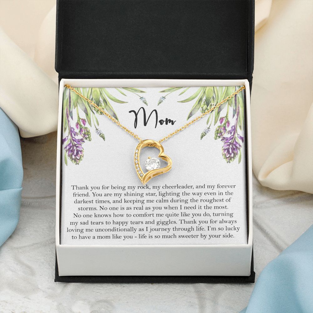 To My Mom Necklace, Gift For Mom, Mother's Day Gift from Daughter, Mom Jewelry Gift for Mothers Day, Birthday Gift for Mother, Moms Gift from Daughter Son, Necklace for Mom Mother 6 Forever Love Necklace