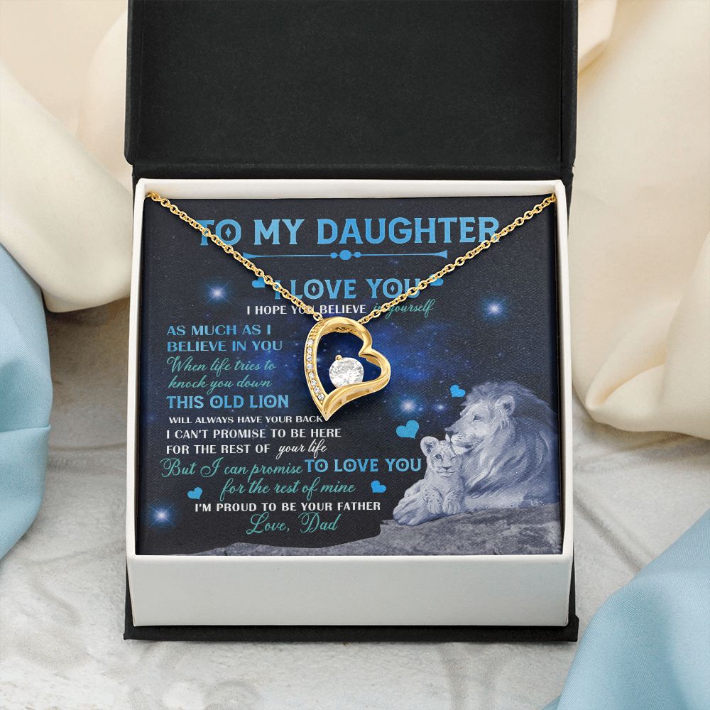 Dad To Daughter Necklace Jewelry Gift for Daughter from Dad Father Daughter Gift 175009114907 Forever Love Necklace