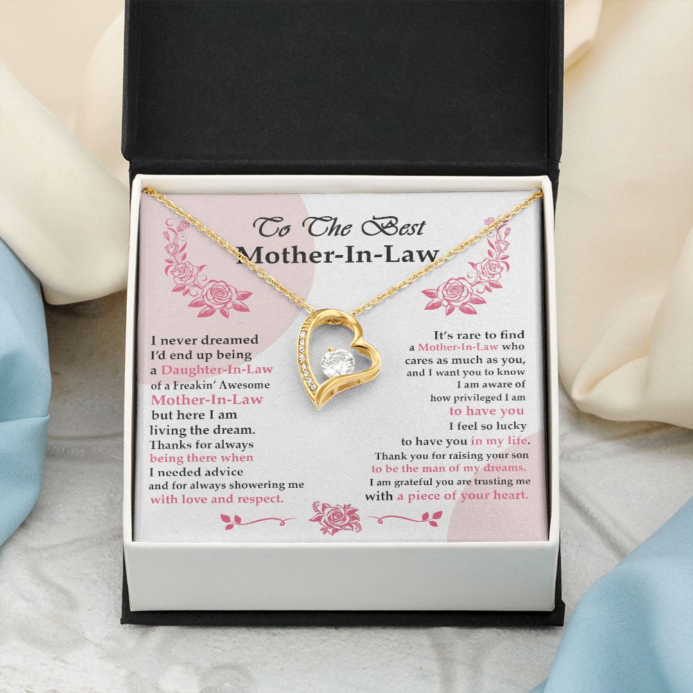 Mother in Law Necklace, Jewelry for Women, Future Mother in Law Gifts from Daughter in Law, Mother of Bride Gifts For Mother in Law, Birthday Gifts For Mother In Law From Daughter In Law6 Forever Love Necklace
