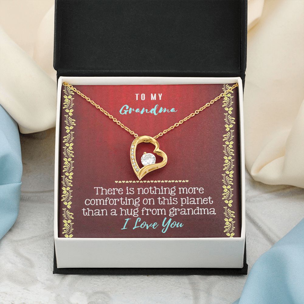 To My Grandma Necklace, Gift for Grandmother Necklace, Mothers Day Gift For Grandma Nana, Grandma Jewelry From Grandchildren GrandKids , Jewelry Box Gift For Grandma Grandmother20 Forever Love Necklace