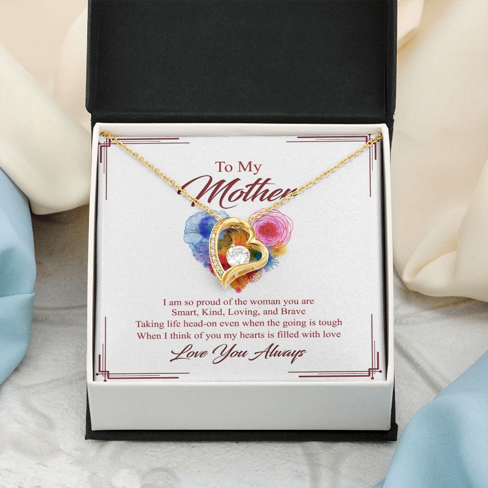 To My Mom Necklace, Gift For Mom, Mother's Day Gift from Daughter, Mom Jewelry Gift for Mothers Day, Birthday Gift for Mother, Moms Gift from Daughter Son, Necklace for Mom Mother 8 Forever Love Necklace