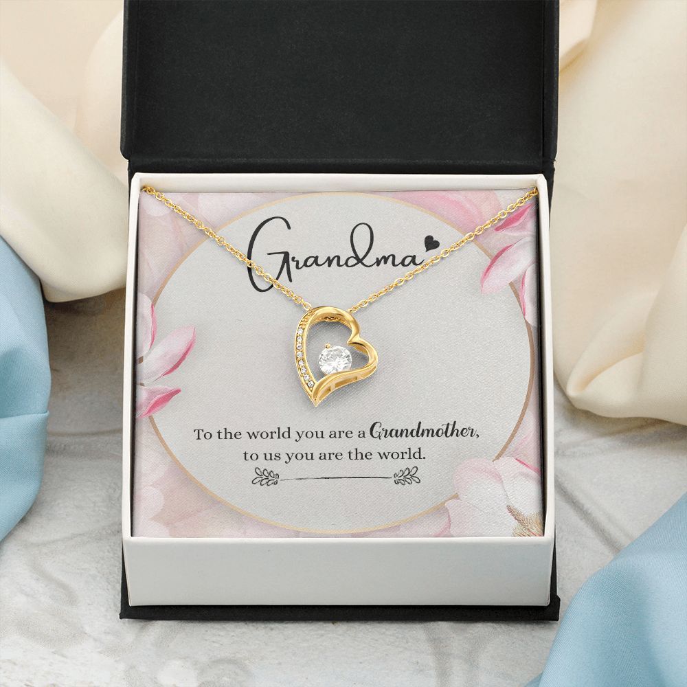 To My Grandma Necklace, Gift for Grandmother Necklace, Mothers Day Gift For Grandma Nana, Grandma Jewelry From Grandchildren GrandKids , Jewelry Box Gift For Grandma Grandmother8 Forever Love Necklace