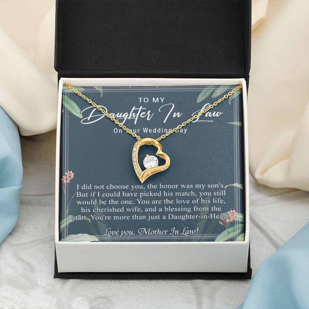 Daughter In Law Gifts Ideas, Daughter In Law Necklace, Gifts For Future Daughter In Law, Daughter In Law Birthday Gifts, Daughter-in-law Gifts From Mother In Law, Birthday Gifts For Daughter6 Forever Love Necklace