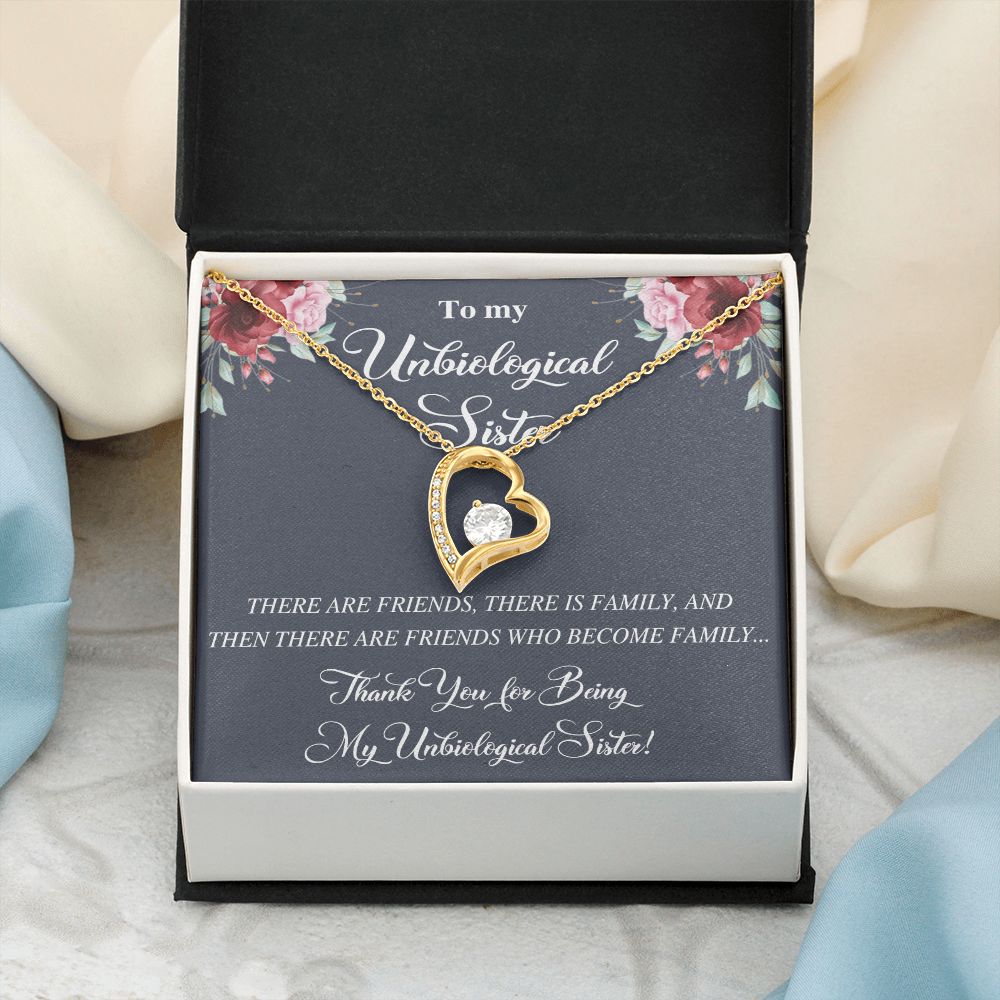 Unbiological Sister Alluring Beautiful Necklace, Best Friend Necklace, Soul Gift Forever Love Necklace