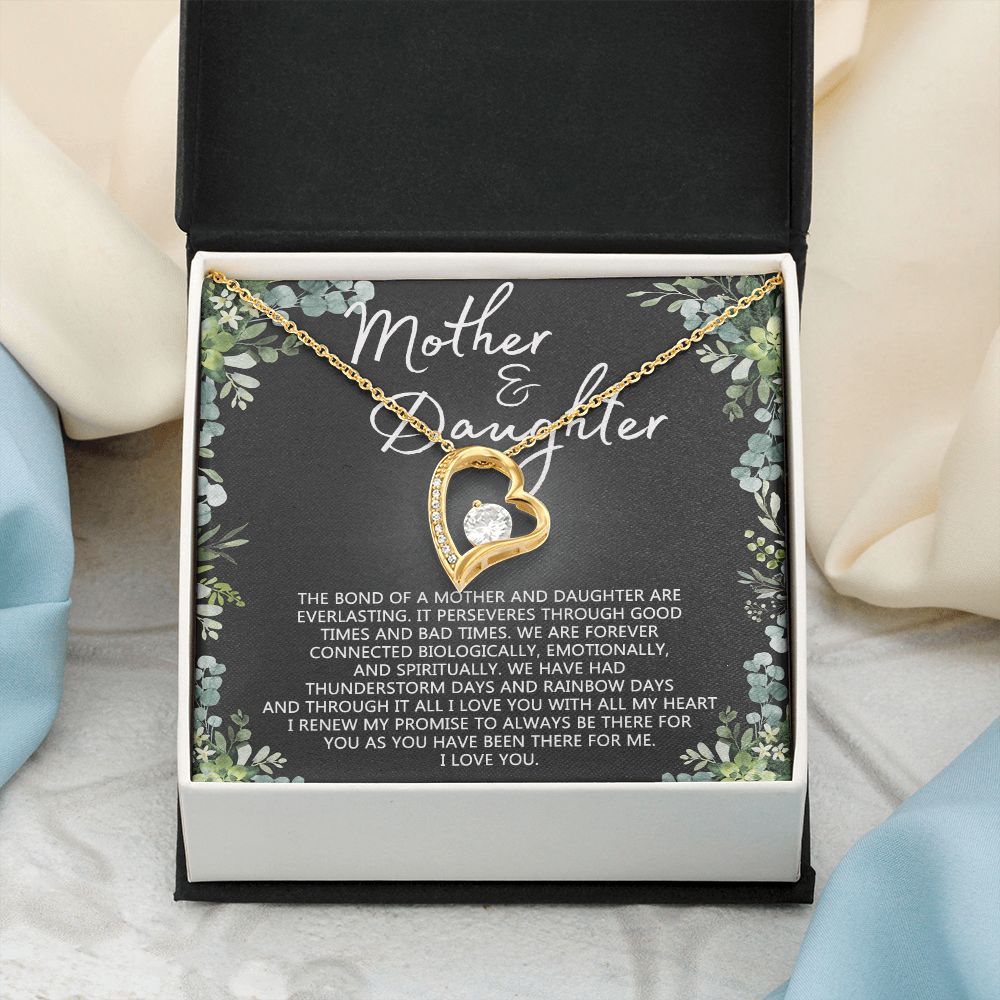 Mother Daughter Necklace Mothers day Necklace Mother Daughter Gift Mother Daughter Jewelry Gift For Daughter From Mom Daughter Mother Birthday Gift Forever Love Necklace