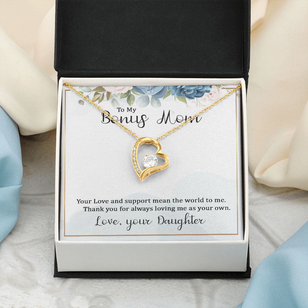 Mother Daughter Necklace as Daughter Gift from Mom, Mom Necklace as Christmas Gift for Mom from Son, Birthday Gift for Mother in Law Necklace, Bonus Mom Gifts for Step Mom Necklace6 Forever Love Necklace