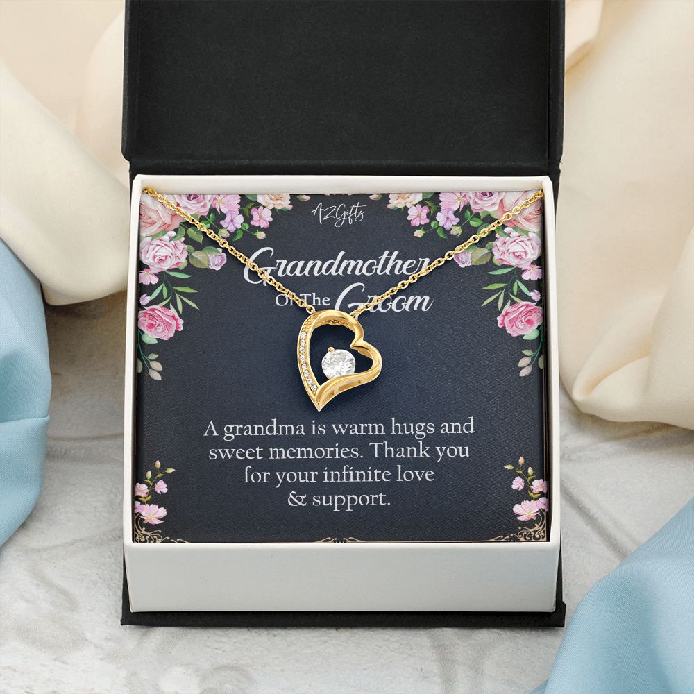 To My Grandmother Necklace, Gift for Grandmother Necklace, Mothers Day Gift For Grandma Nana, Grandma Jewelry From Grandchildren GrandKids , Jewelry Box Gift For Grandma Grandmother2 Forever Love Necklace