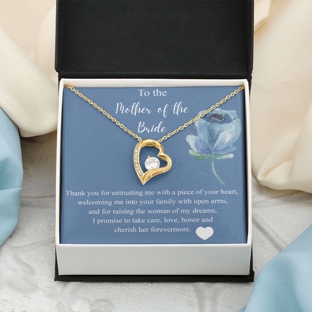 Mother Of The Bride Gift From Groom, Alluring Beauty Necklace, Future Mom Forever Love Necklace