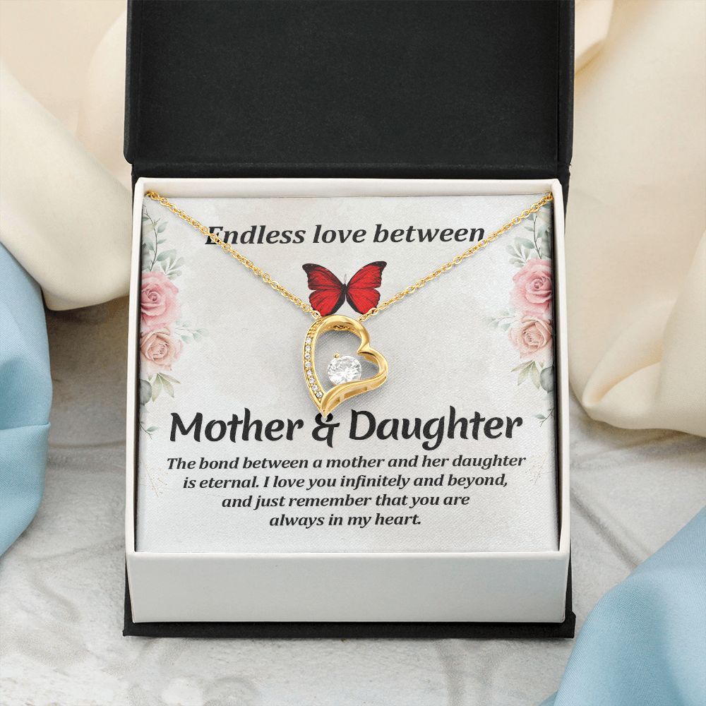To My Mom Necklace, Gift For Mom, Mother's Day Gift from Daughter, Mom Jewelry Gift for Mothers Day, Birthday Gift for Mother, Moms Gift from Daughter Son, Necklace for Mom Mother 11 Forever Love Necklace