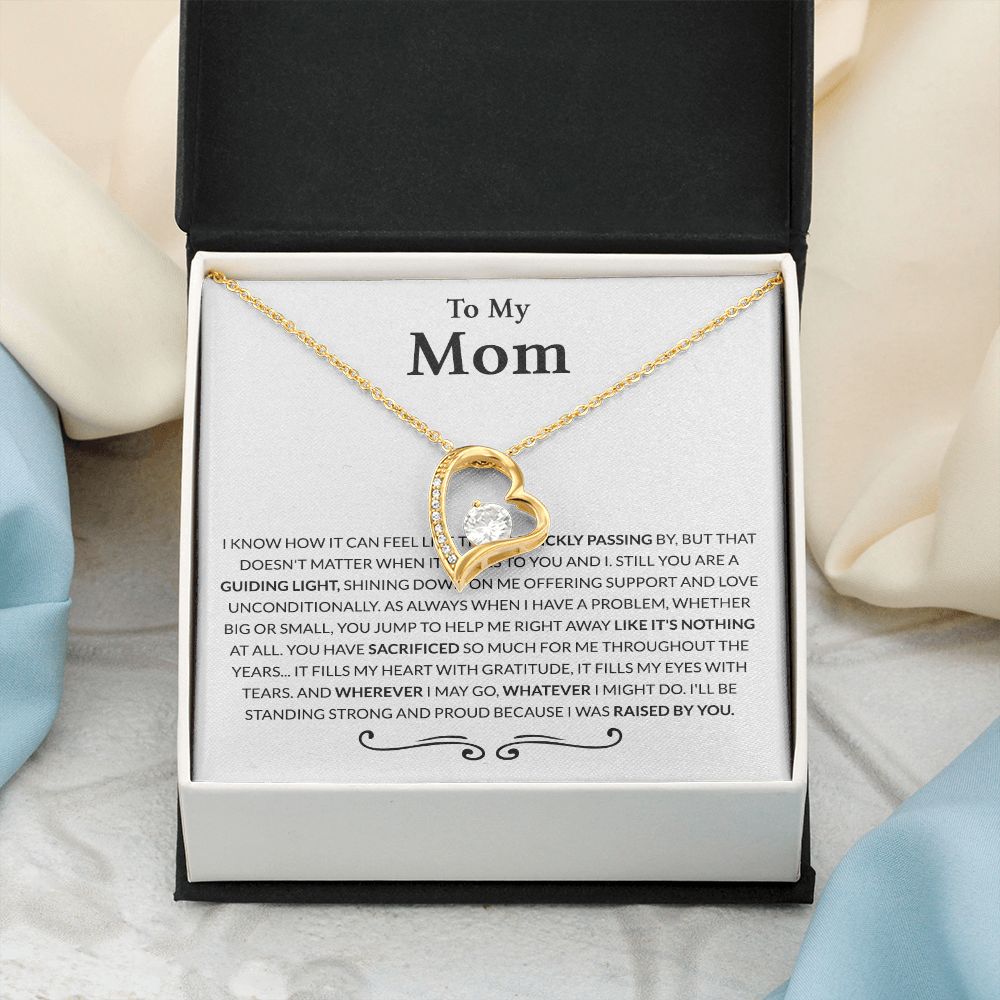 Gift for Mom from Daughter Moms Birthday Meaningful Gift for Mom Wedding Gifts Forever Love Necklace