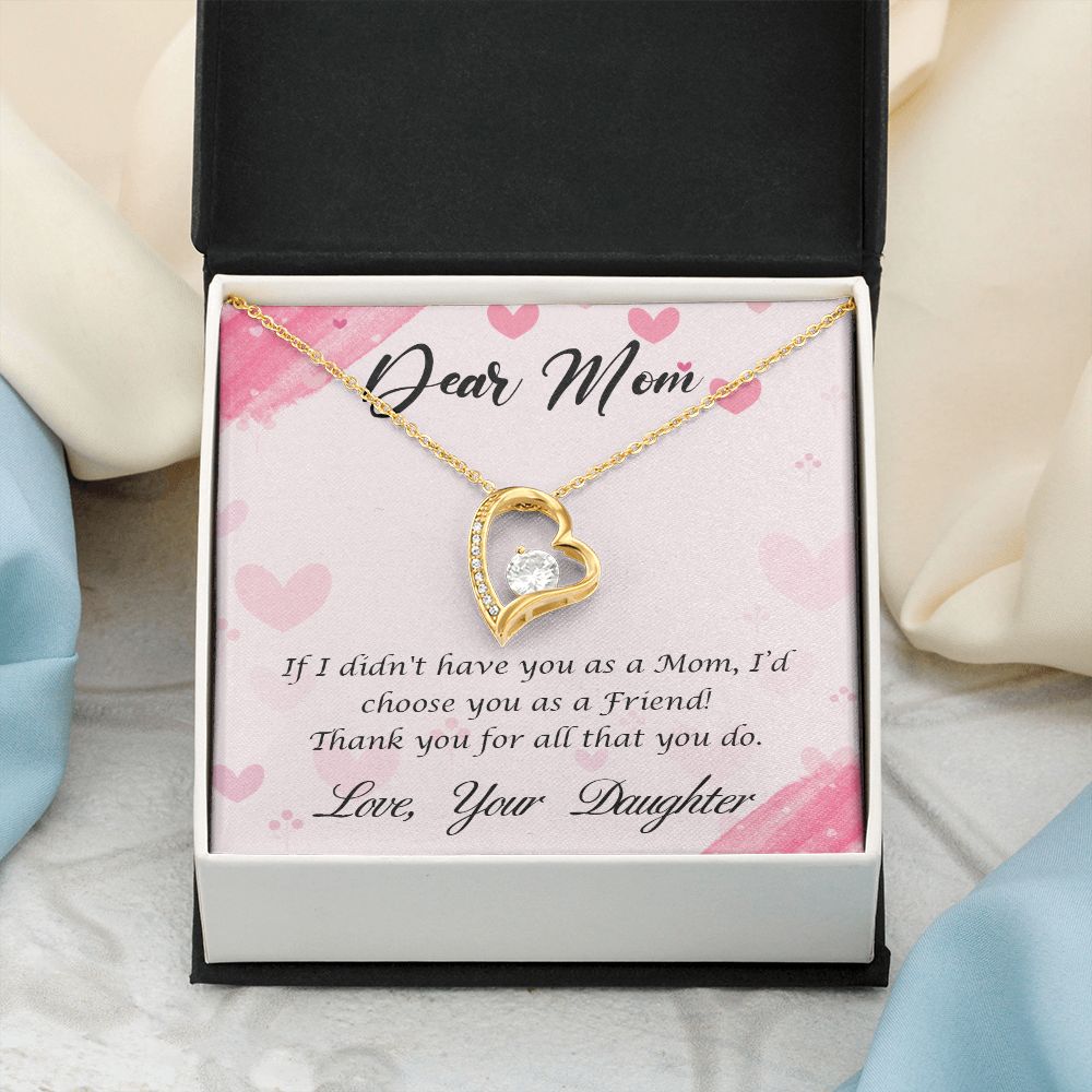 To My Mom Necklace, Gift For Mom, Mother's Day Gift from Daughter, Mom Jewelry Gift for Mothers Day, Birthday Gift for Mother, Moms Gift from Daughter Son, Necklace for Mom Mother 10 Forever Love Necklace
