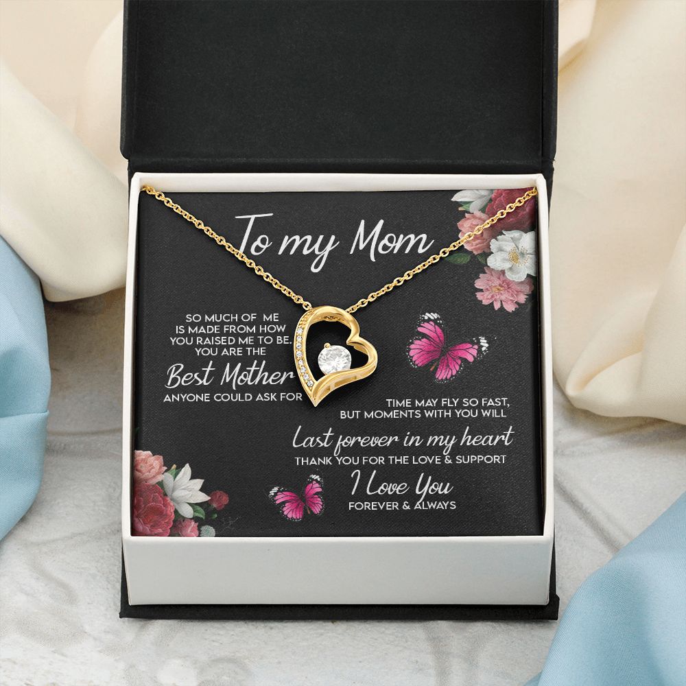 To My Mom Necklace, Gift For Mom, Mother's Day Gift from Daughter, Mom Jewelry Gift for Mothers Day, Birthday Gift for Mother, Moms Gift from Daughter Son, Necklace for Mom Mother 13 Forever Love Necklace