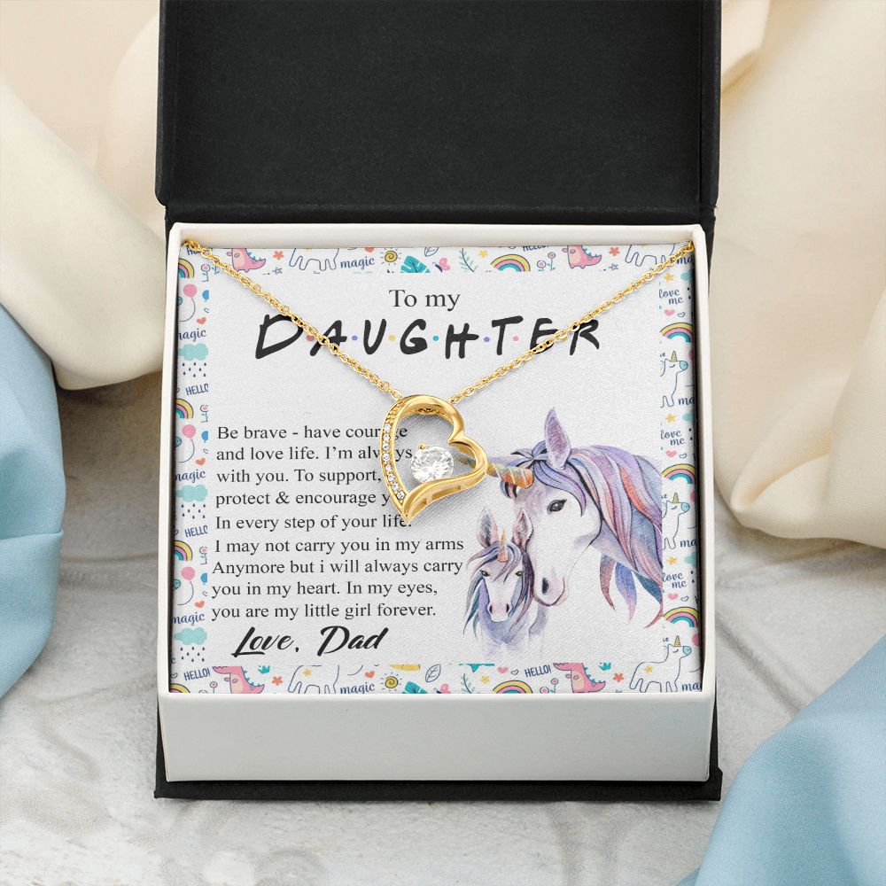 Mother Daughter Gift Ideas, To My Daughter Gift Necklace from Mom, Jewelry Pendant Present for Daughter, Birthday Christmas Gift Graduation Gifts for Daughters, Mother and Daughter Necklace 22 Forever Love Necklace