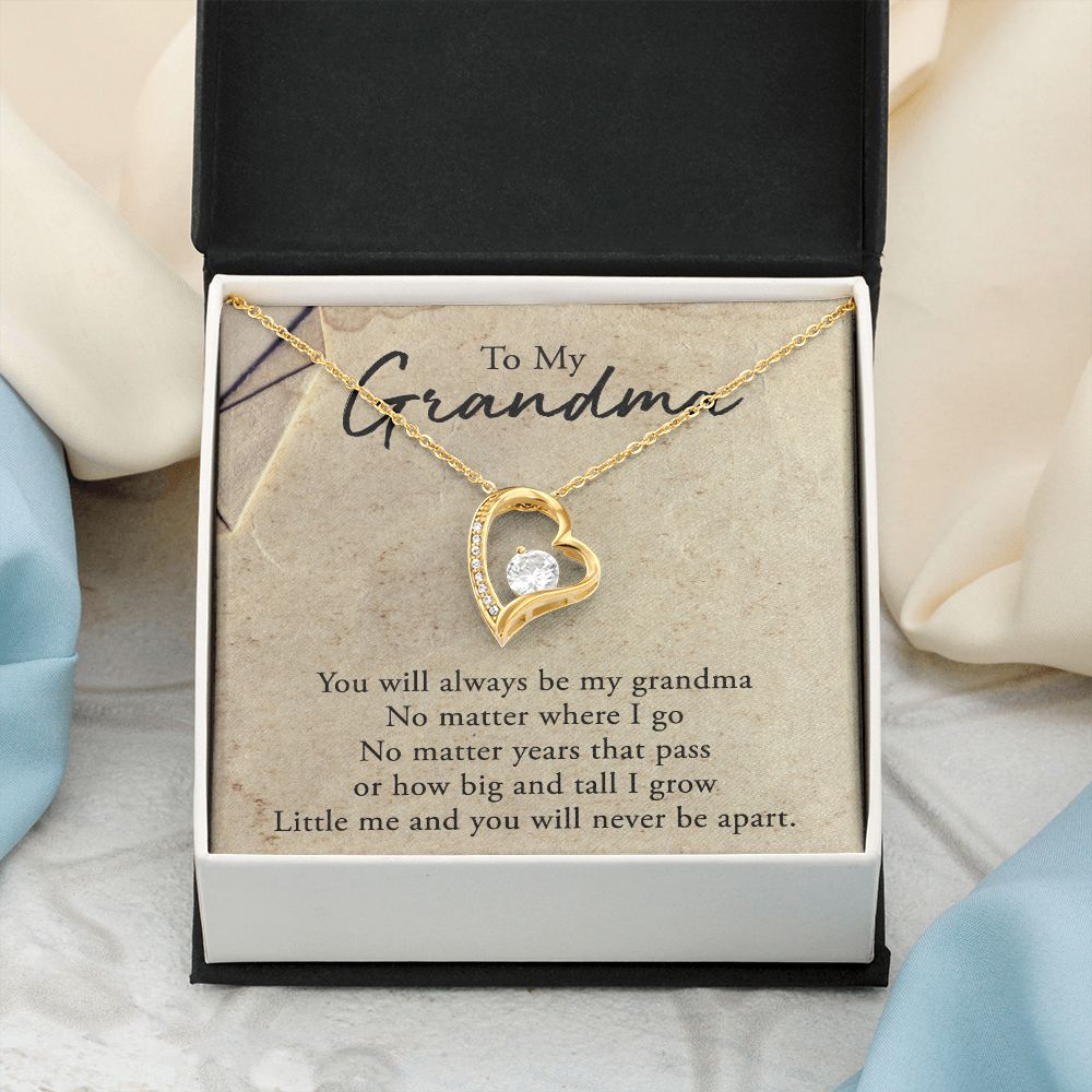 To My Grandma Necklace, Gift for Grandmother Necklace, Mothers Day Gift For Grandma Nana, Grandma Jewelry From Grandchildren GrandKids , Jewelry Box Gift For Grandma Grandmother5 Forever Love Necklace