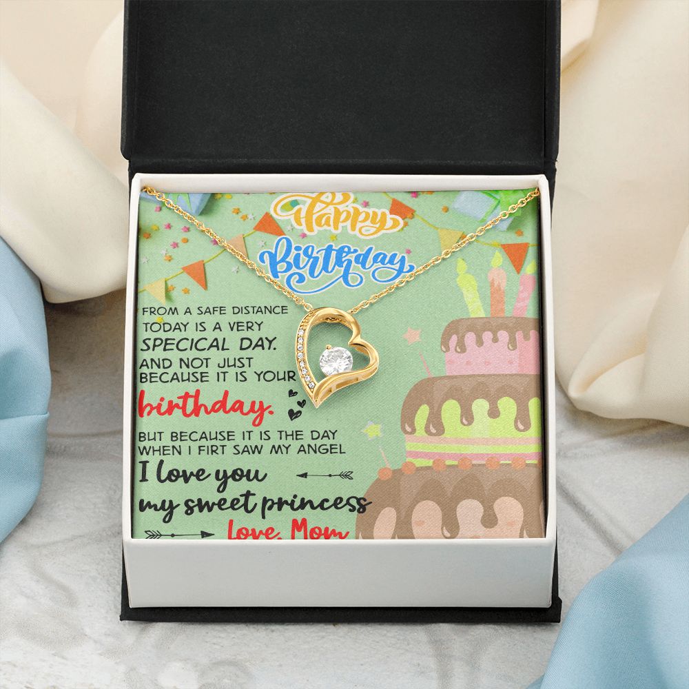 Mother Daughter Gift Ideas, To My Daughter Gift Necklace from Mom, Jewelry Pendant Present for Daughter, Birthday Christmas Gift Graduation Gifts for Daughters, Mother and Daughter Necklace 31 Forever Love Necklace