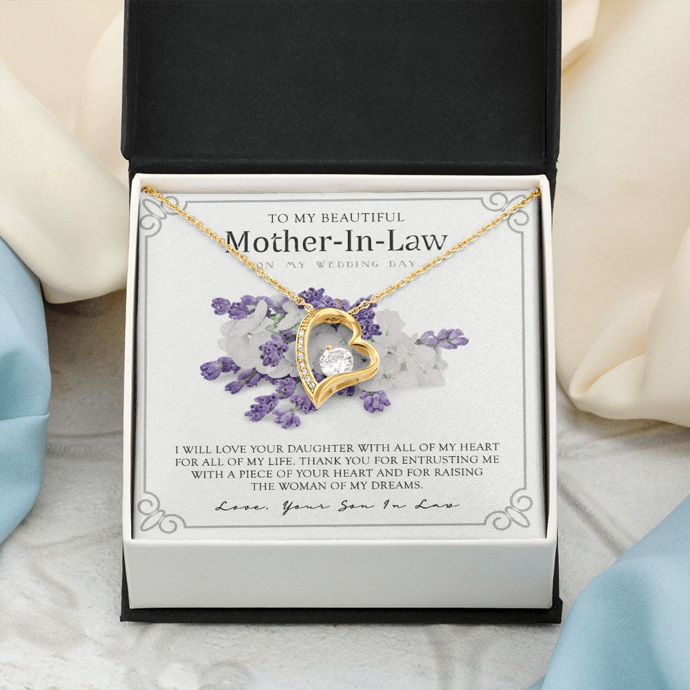 Mother in Law Necklace, Jewelry for Women, Future Mother in Law Gifts from Daughter in Law, Mother of Bride Gifts For Mother in Law, Birthday Gifts For Mother In Law From Daughter In Law9 Forever Love Necklace