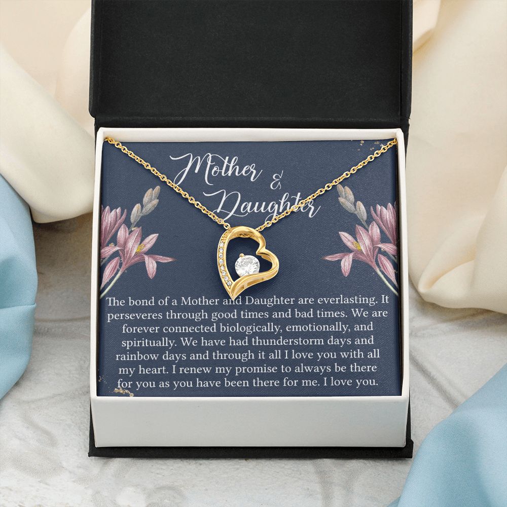 To My Mother Necklace Mom Bestfriend Best Mommy Mother In Law Stepmom For Mothers Day Birthday From Son Daughter Stepson Stepdaughter Necklace Gift Forever Love Necklace