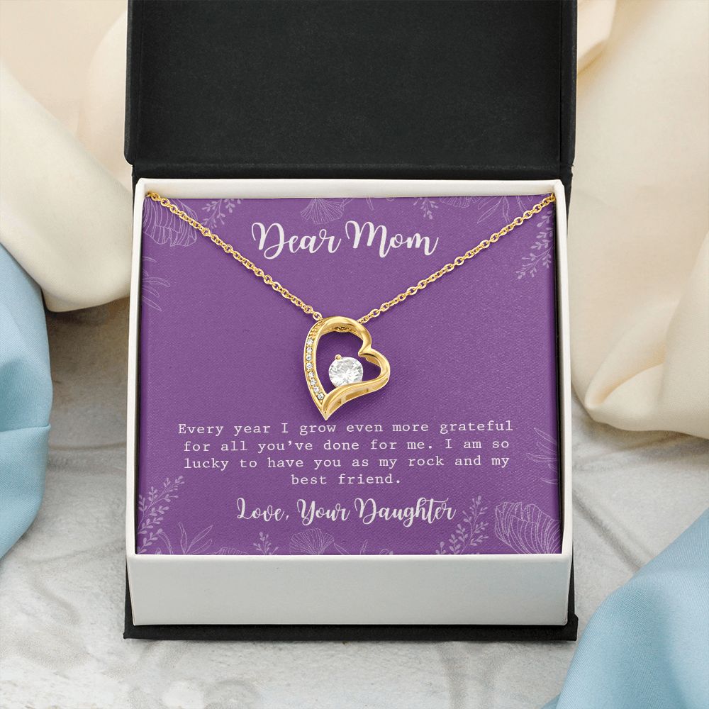 Mom Necklace Gifts for Mom from Daughter to Mom Gifts for Mothers Day from Daughter, To My Mom Necklace from Daughter to Mom Birthday Gifts Necklace with Message Card and Gift Box2234 Forever Love Necklace