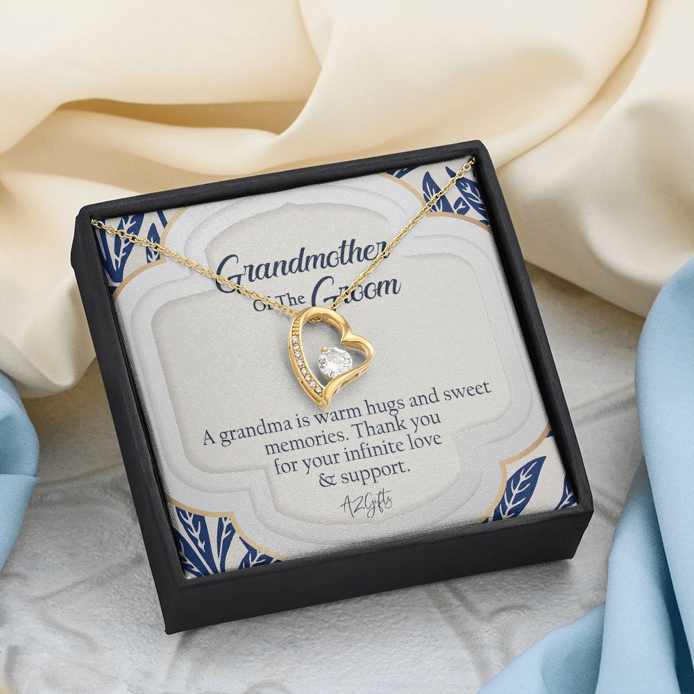 To My Grandmother Necklace, Gift for Grandmother Necklace, Mothers Day Gift For Grandma Nana, Grandma Jewelry From Grandchildren GrandKids , Jewelry Box Gift For Grandma Grandmother3 Forever Love Necklace