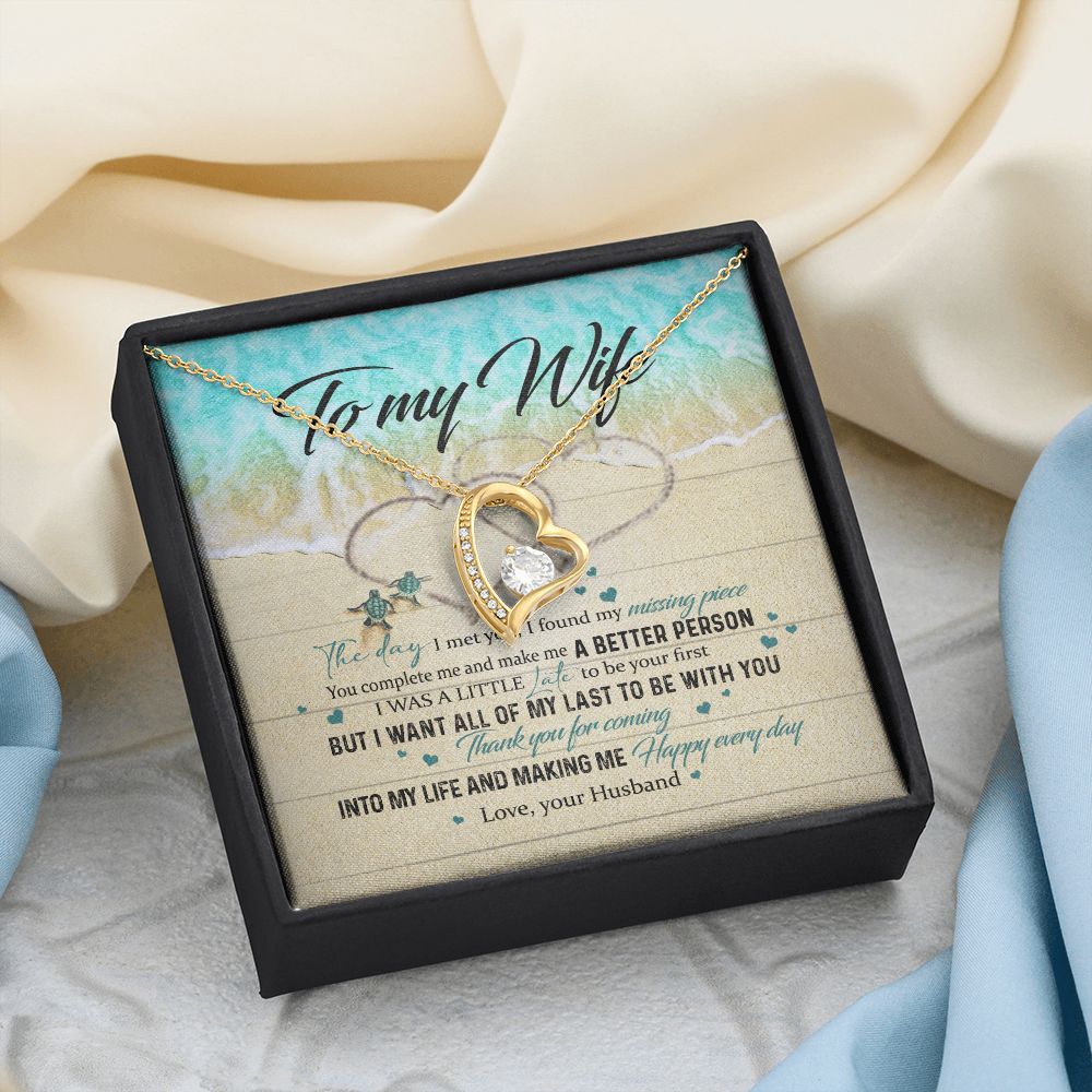 To My Wife Gift Alluring Necklace Valentines Gift For Wife Necklace For Women Forever Love Necklace