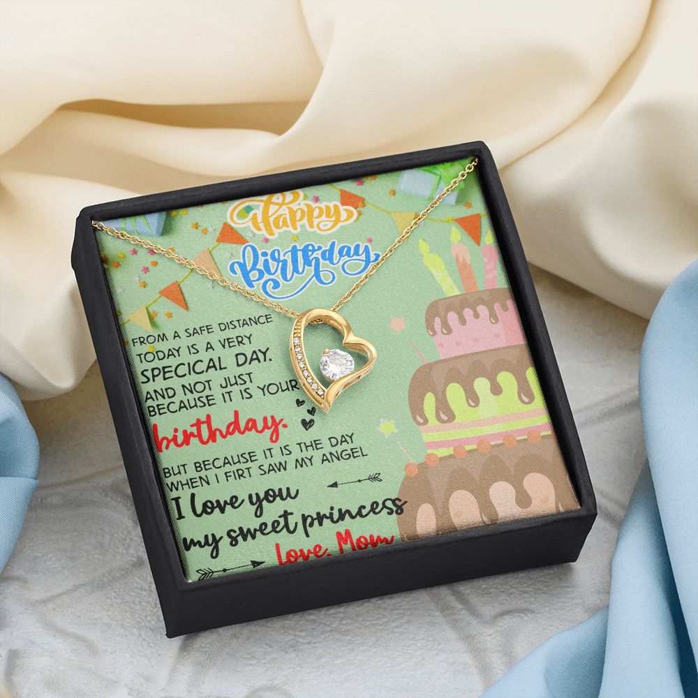 Mother Daughter Gift Ideas, To My Daughter Gift Necklace from Mom, Jewelry Pendant Present for Daughter, Birthday Christmas Gift Graduation Gifts for Daughters, Mother and Daughter Necklace 31 Forever Love Necklace