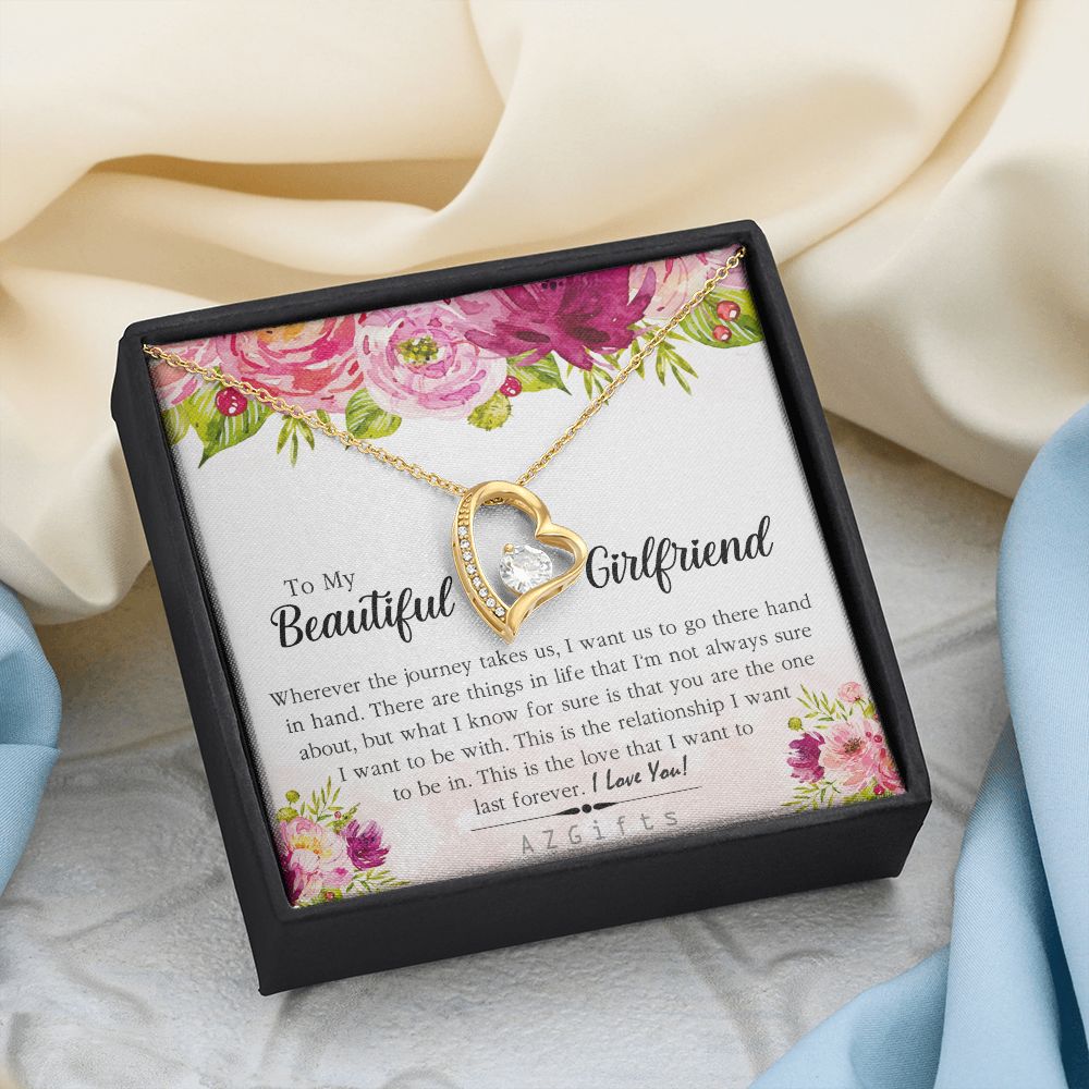 To My Girlfriend Necklace from Boyfriend To My Future Wife Necklace Jewelry For Girlfriend Gift For Girlfriend Gift for Her Romantic Birthday Valentines Day Gift For Girlfriend Gifts Necklaces 5 Forever Love Necklace