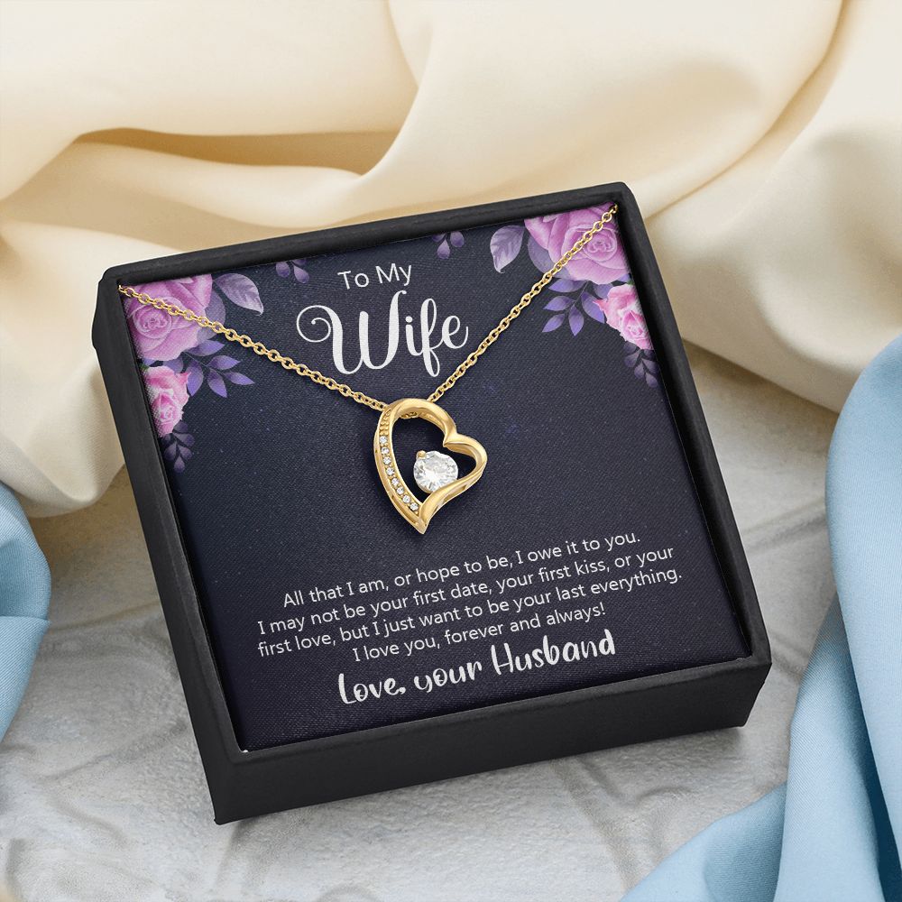 Birthday Gifts For Wife, Necklace Gifts For Wife From Husband, To My Wife Jewelry For Women , To My Wife Necklace  from Husband Wedding Anniversary Present For Wife, Beautiful Wife Jewelry Christmas31 Forever Love Necklace