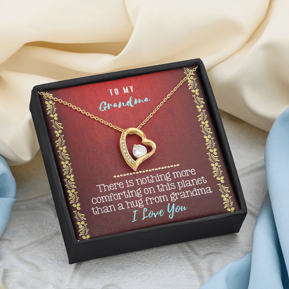 To My Grandma Necklace, Gift for Grandmother Necklace, Mothers Day Gift For Grandma Nana, Grandma Jewelry From Grandchildren GrandKids , Jewelry Box Gift For Grandma Grandmother20 Forever Love Necklace
