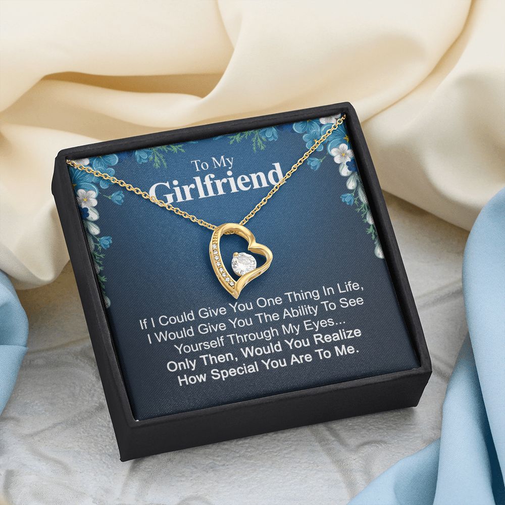 To My Girlfriend Necklace from Boyfriend To My Future Wife Necklace Jewelry For Girlfriend Gift For Girlfriend Gift for Her Romantic Birthday Valentines Day Gift For Girlfriend Gifts Necklaces 32 Forever Love Necklace