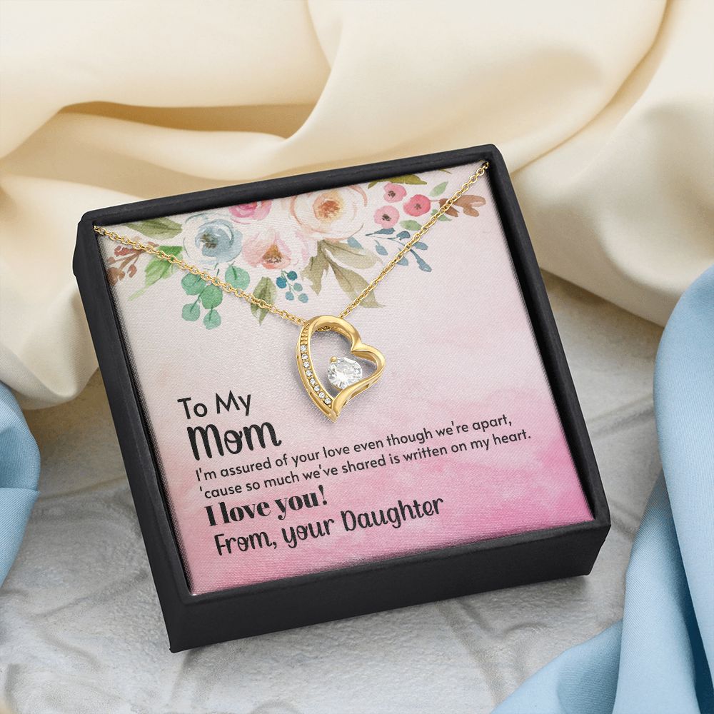 To My Mom Necklace, Gift For Mom, Mother's Day Gift from Daughter, Mom Jewelry Gift for Mothers Day, Birthday Gift for Mother, Moms Gift from Daughter Son, Necklace for Mom Mother 21 Forever Love Necklace