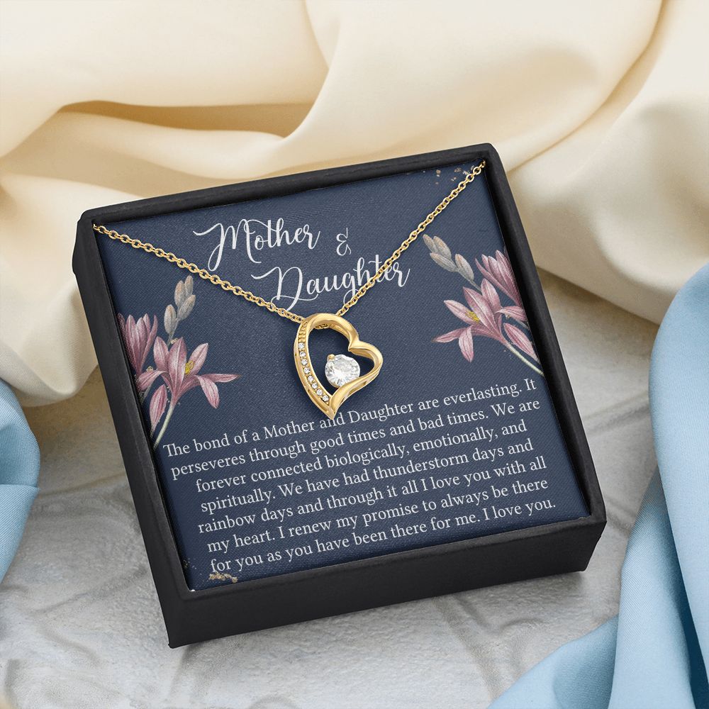 To My Mother Necklace Mom Bestfriend Best Mommy Mother In Law Stepmom For Mothers Day Birthday From Son Daughter Stepson Stepdaughter Necklace Gift Forever Love Necklace